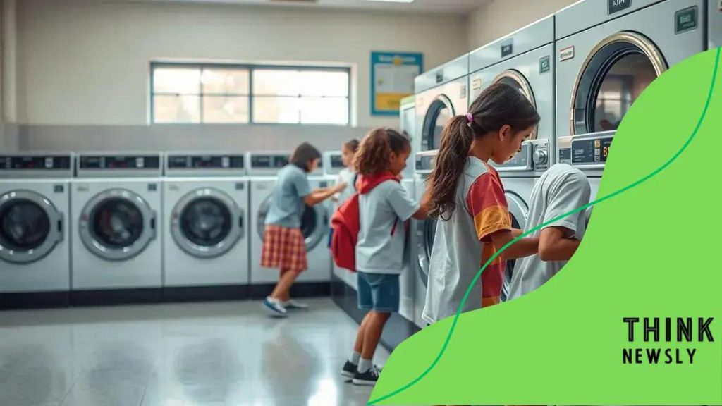 Schools offer free laundry services to students