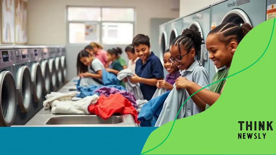 Real-life examples of schools with laundry services