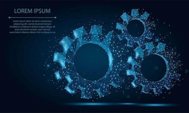 Abstract illustration depicting a complex network of interconnected gears, representing the intricate workings of the tax system, being simplified and streamlined with a central, larger gear.