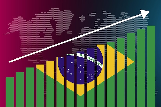 A chart displaying the top sectors attracting foreign investment in Brazil over the past decade, highlighting trends and growth rates.