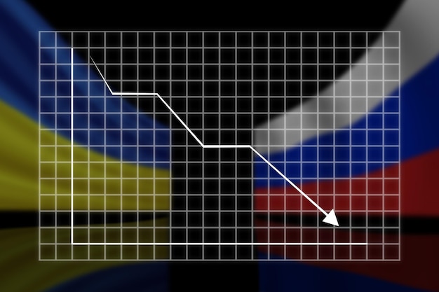 A bar graph showing the percentage of indebted families in Brazil over the last 5 years with an increasing trend.