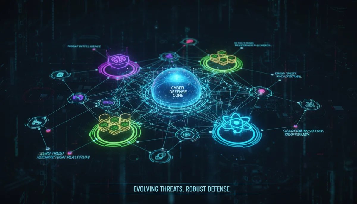 Complex network of advanced cybersecurity technologies