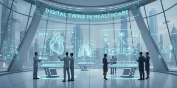 Digital twin technology optimizing US healthcare operations and reducing costs.
