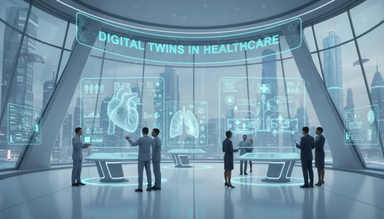 Digital twin technology optimizing US healthcare operations and reducing costs.