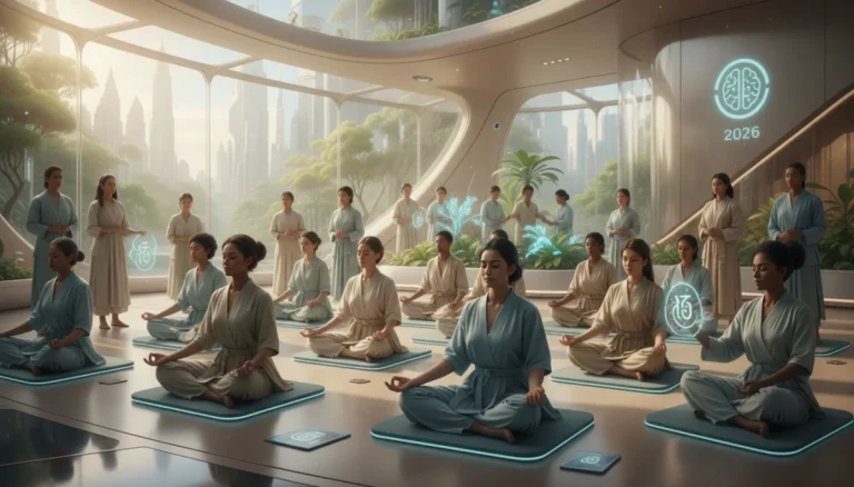Diverse individuals practicing mindfulness for emotional resilience 2026
