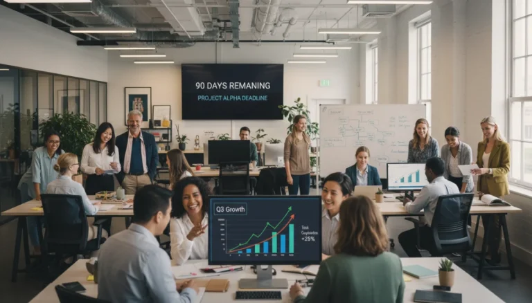 Team collaborating to increase employee productivity