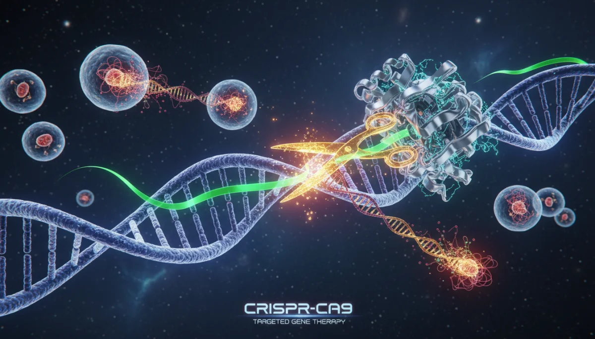 Gene editing technology, CRISPR, modifying DNA for targeted therapies.