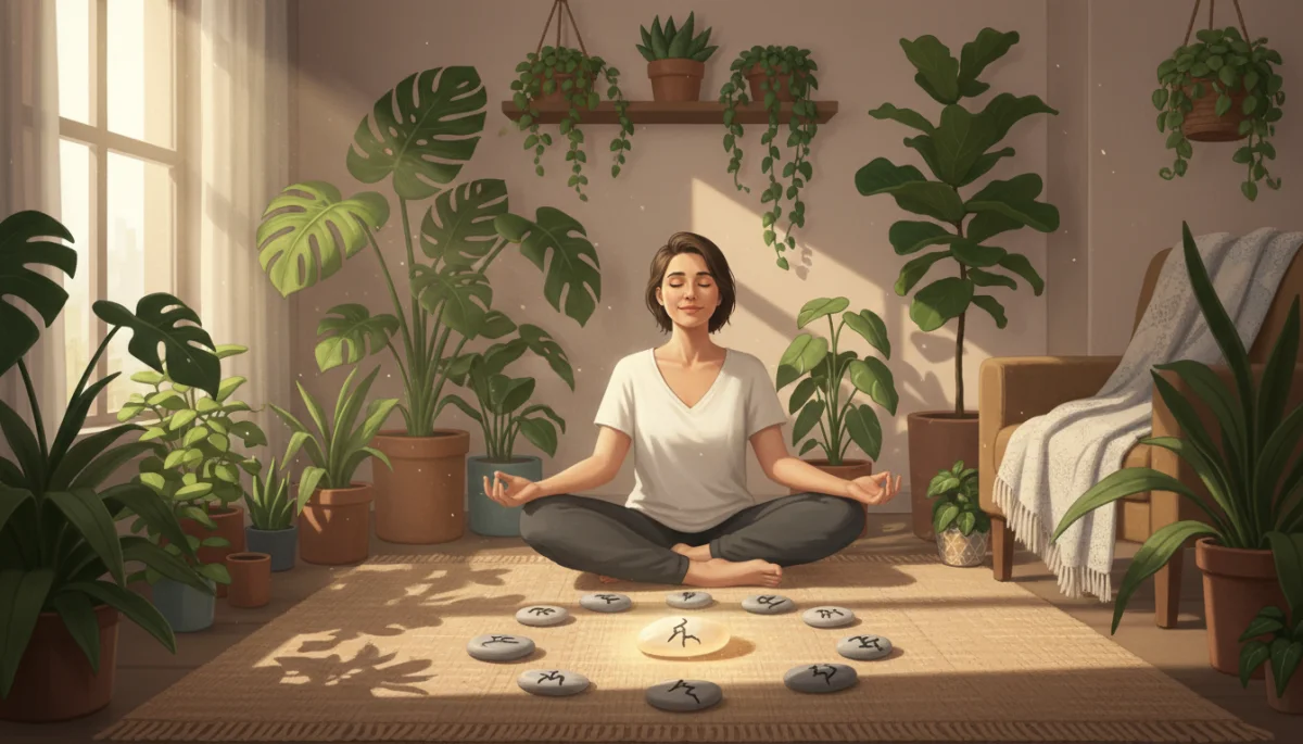 Person meditating for inner peace and self-acceptance