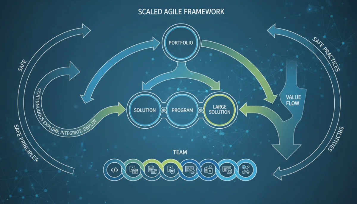 Scaled Agile Framework (SAFe) visual representation