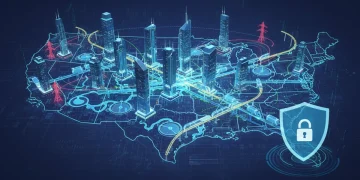 Secure IoT devices protecting critical US infrastructure with a digital shield