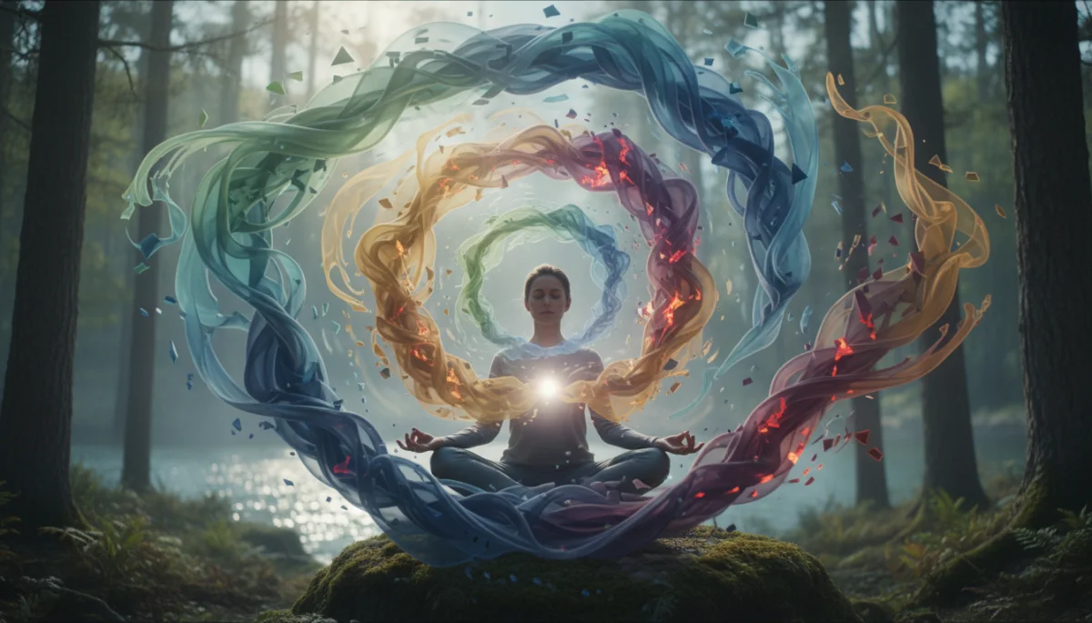 Person meditating to enhance self-awareness and emotional regulation